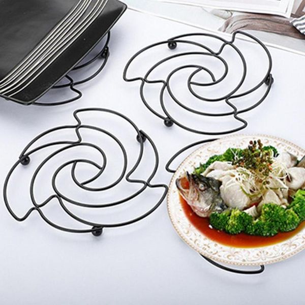 

mats & pads iron placemat pan pot mat holder stand round placemats cookware drink coasters kitchen gadgets