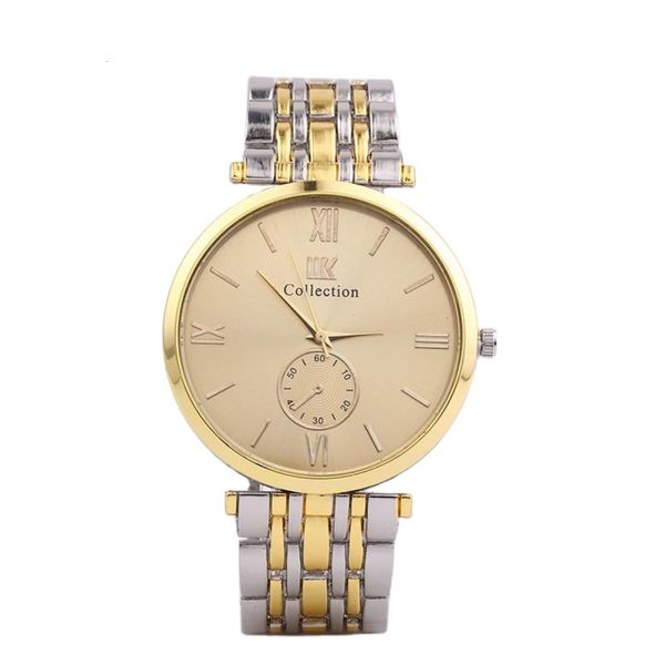 

watch men's alloy steel strip business leisure quartz, Slivery;brown