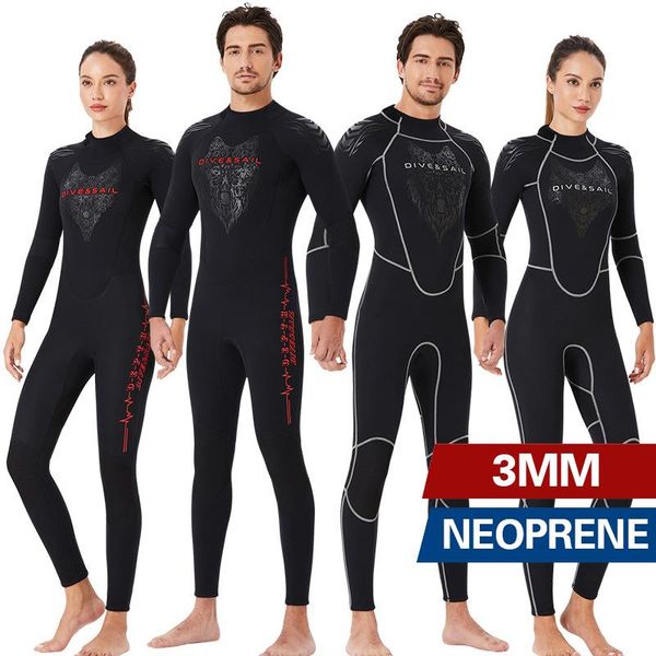 

swim wear 3mm men's women full body wetsuit men neoprene long sleeves dive suit perfect swimming scuba diving snorkeling surfing 2021