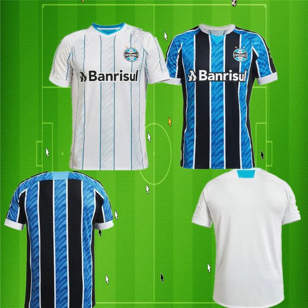 

20 21 men gremio geromel men's soccer jerseys new kannemann luan azevedo evrton home away football shirts 2019 club camisetas de futebo, Black;yellow