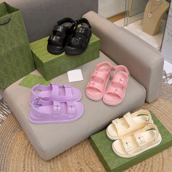 

latest luxury women sandals brand sandal designer woman shoes brands women's shoe with box full package, Black