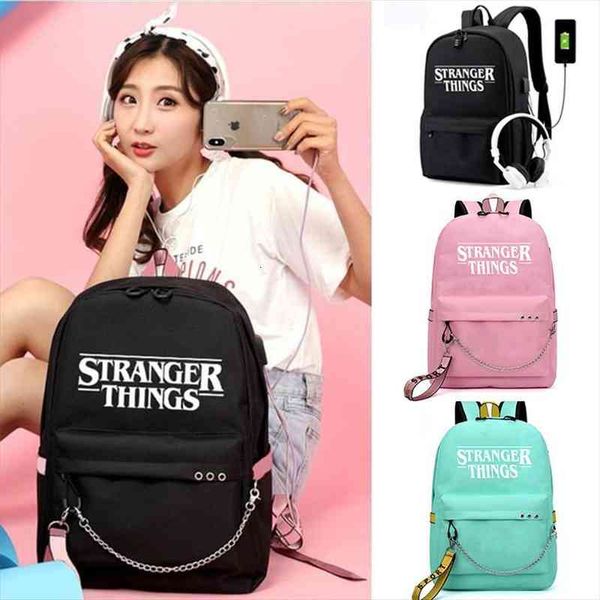 

stranger things backpacks women mens school bags laptravel teenage notebook backpack nylon mochila outdoor bag