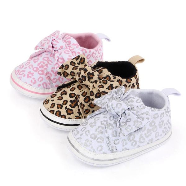 

first walkers spring autumn baby girl sneakers leopard print born infant princess soft bottom anti-slip moccasins canvas prewalker