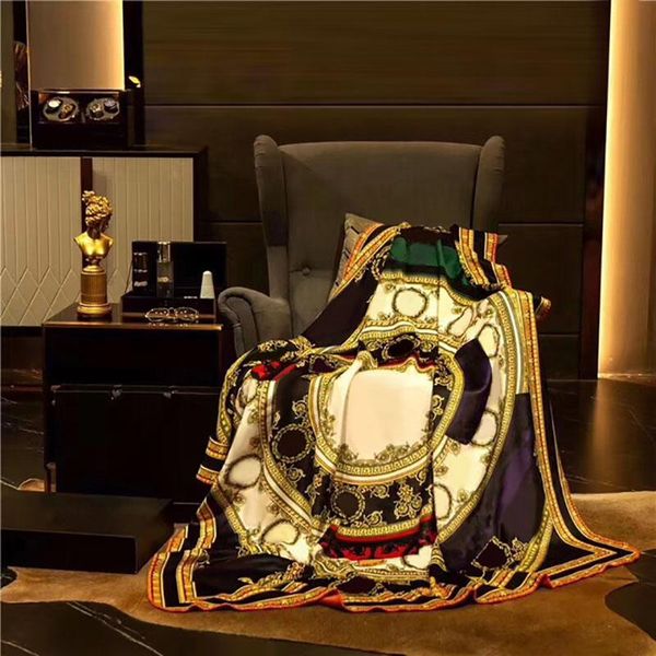 

blankets 2021 european luxury thickened aircraft blanket shawl velvet air conditioning sofa