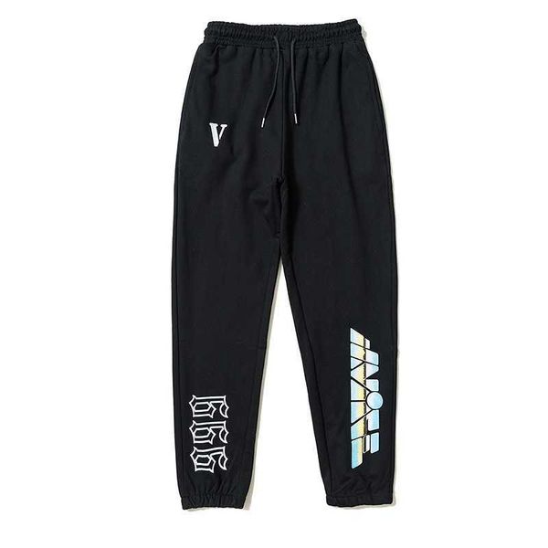 

style black casual big v sports pants