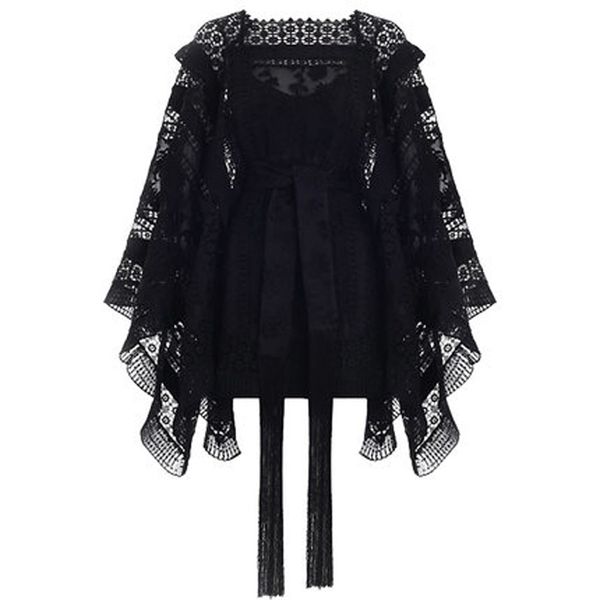 

autumn new fashion woman elegant dress new pattern suit-dress long woman tide fashion black autumn lace dress, Black;gray