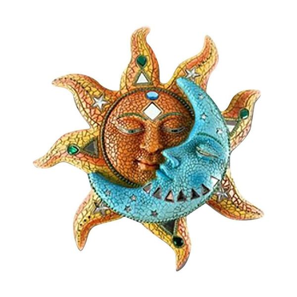 

craft tools sun and moon art decoration metal crafts craetive gifts wall hanging ornament for home garden courtyard