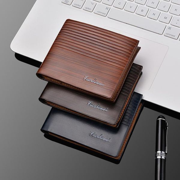 

men's short wallet horizontal embossed burst multi-card fashion card bag 2021 wallets, Red;black