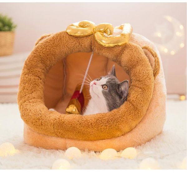 

soft sleeping bag bed for small midium large dog cat winter warm cave dogs and cats pets beds houses ii50gw kennels & pens