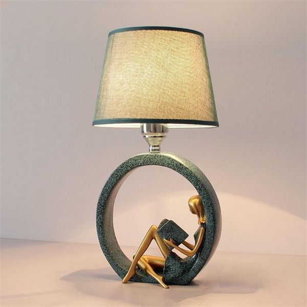 

table lamp bedroom bedside romantic warm dimmable study led desk simple home deco llights fixtures wall clocks