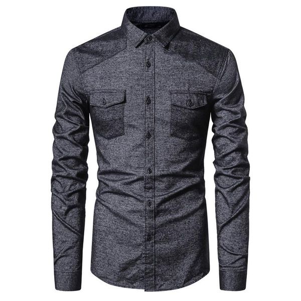 

isurvivor 2021 solid color slim long-sleeved men's four seasons casual lapel cardigan shirts, White;black