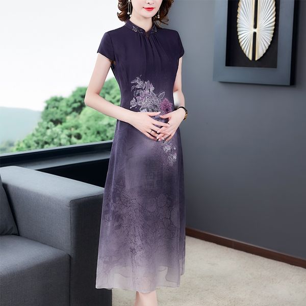 

elegant chinese dresses 2021 summer cheongsam vestido vietnam traditional dress robe vintage femme chinese dress qipao 10164, Red