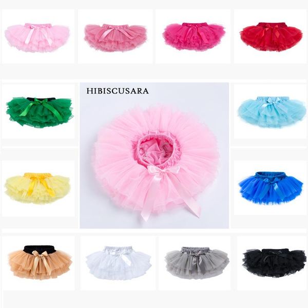 

baby girl skirt fluffy tutu tulle pantskirt infant toddler princess divided skirt mesh multi-layers skirts birthday festival