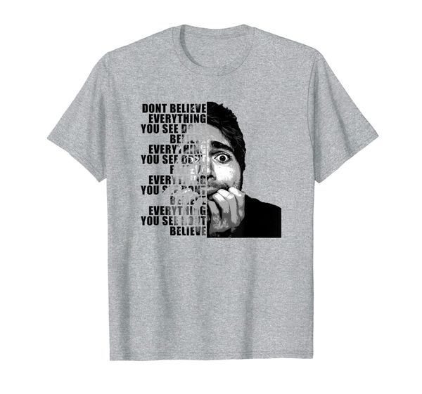 

shane dawson dont believe everything you see t-shirt, White;black