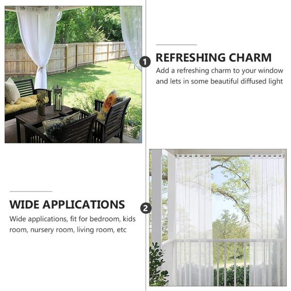 

shower curtains 2pcs window curtain waterproof panels with grommet sheer drapes