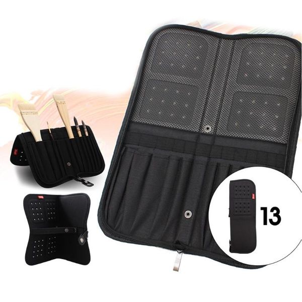 

artist paint brush holder zippered case for oil acrylic watercolor pencil bags