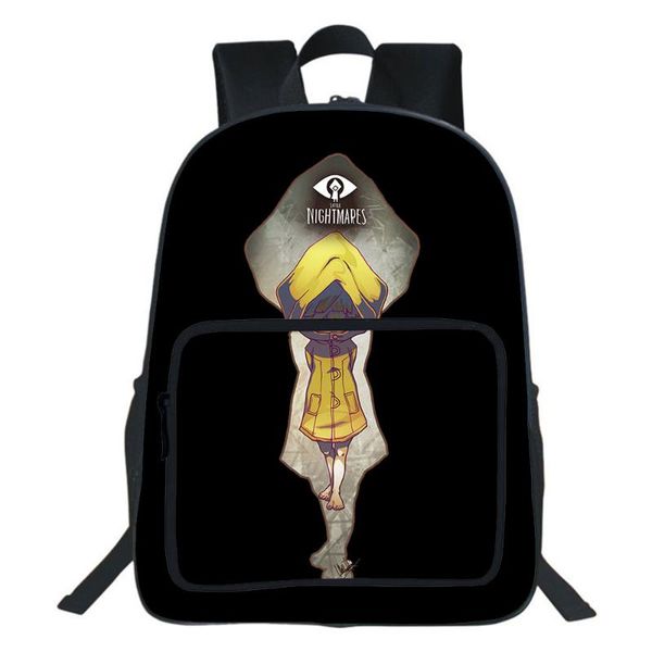 

backpack little nightmares game girls bag double-layer teen schoolbag rucksack mochila.support custom