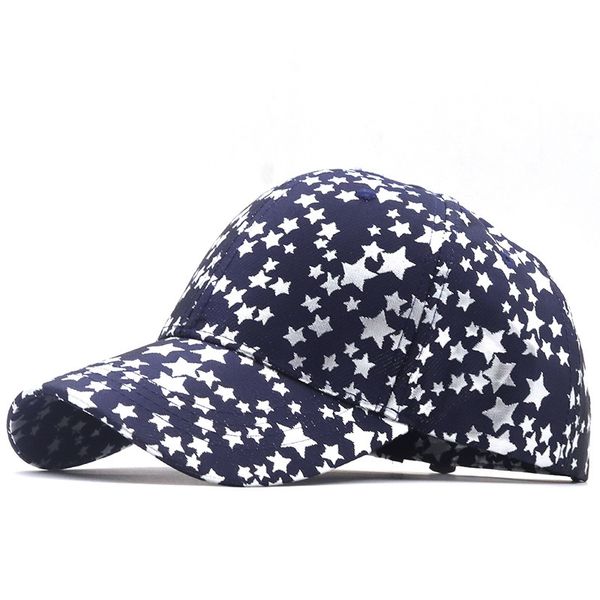 

ball cap galaxy baseball women's summer korean fashion couple's five pointed star autumn trend men's, Blue;gray