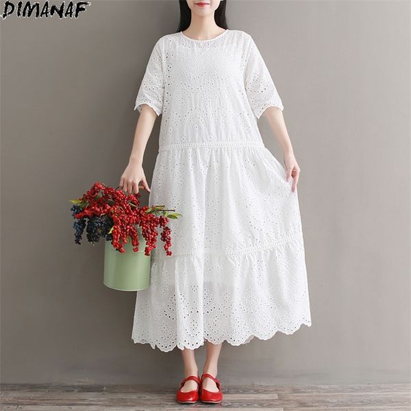 

women summer dress long white lace vestidos sundress elegant prairie chic floral loose casual es 210531, Black;gray