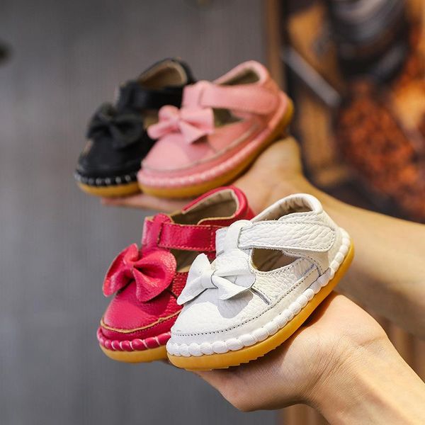 

first walkers baby shoes solid color leather soft toddler girls autumn non-slip born girl shoe soh017