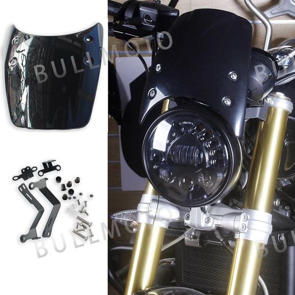 

motorcycle windshield for r9t r nine t 2014 2021 windscreen headlight fairing wind deflector