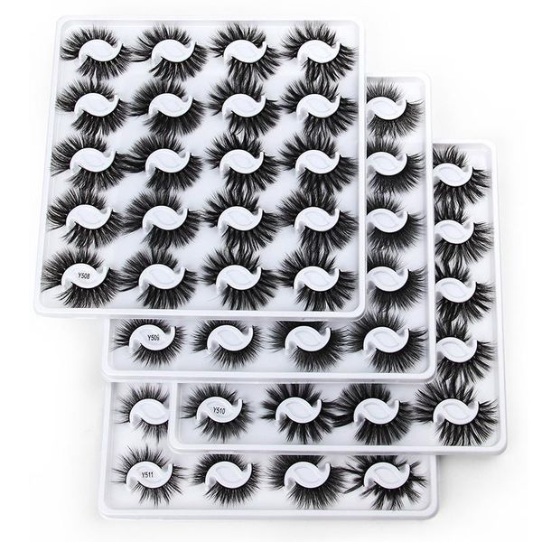

false eyelashes wholesale 20/40/60/100/200 pcs 3d mink natural lashes makeup in bulk