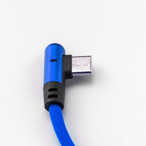 

ailicon fabric braided usb typec data and charging cables with aluminum alloy angle head #uc205h
