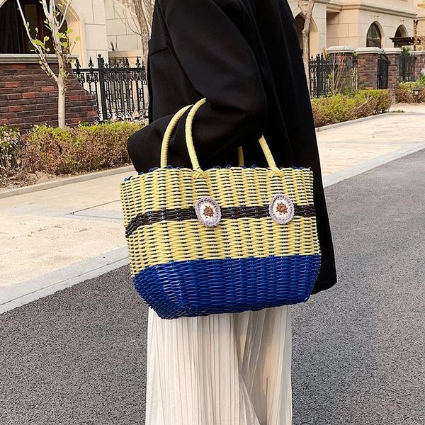 

evening bags original brand bag female summer wild 2021 fashion woven bucket handbag basket shopping