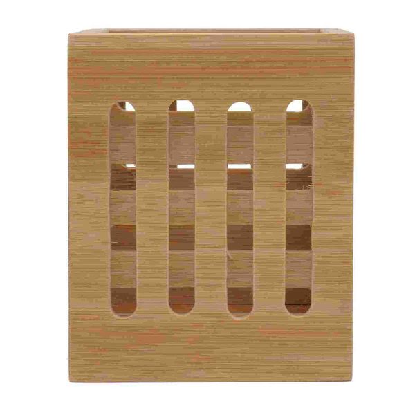 

chopsticks bamboo holder holey cutlery organizer tableware drying canister kitchen utensil storage bucket