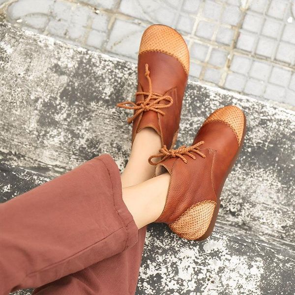 

boots roman moccasin women shoes autumn round toe pu flat for botas rubber lace-up short basic fashion, Black