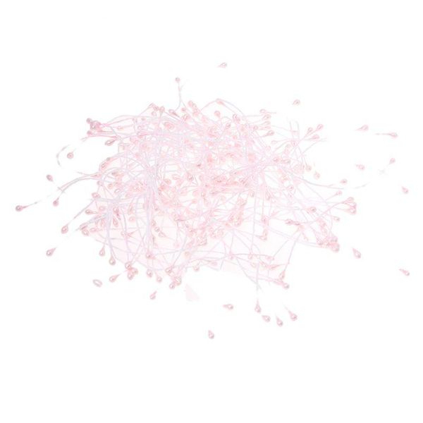 

decorative flowers & wreaths 170pcs pearl double tip floral stamens - pink
