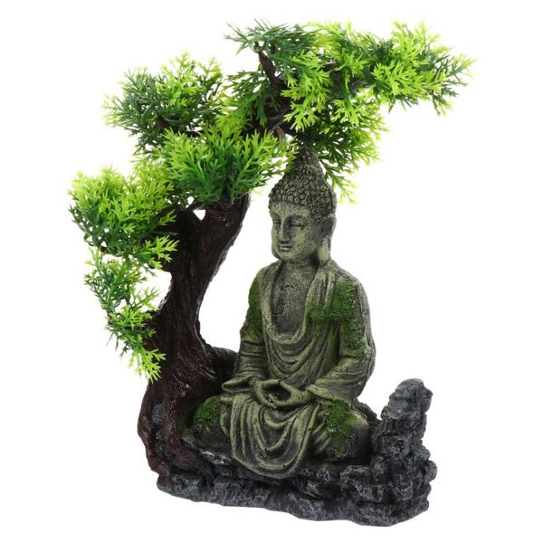 

fish tank aquarium decoration sitting statue zen figure resin ornament decorations