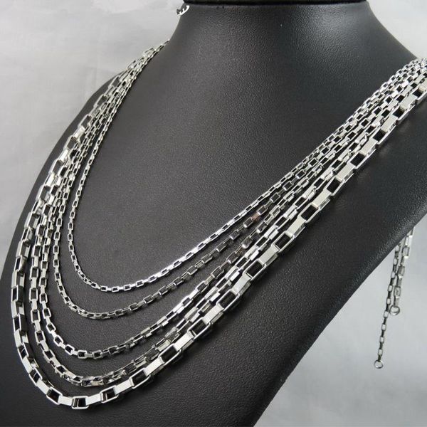 

chains men necklace stainless steel fashion small gold women long chain jewelry gifts for woman accessories, Silver