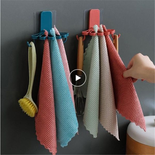 

kitchen towel hook storagetowel rack household foldable air drying multi functional drain holder save space hanging hooks & rails