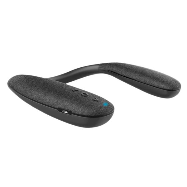 

stereo u-shaped wireless bluetooth speaker outdoor sport microphone ,for travel portable speakers