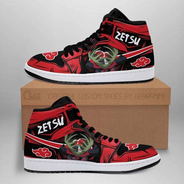 

customization akatsuki zetsu anime sneakers fan gift 547q