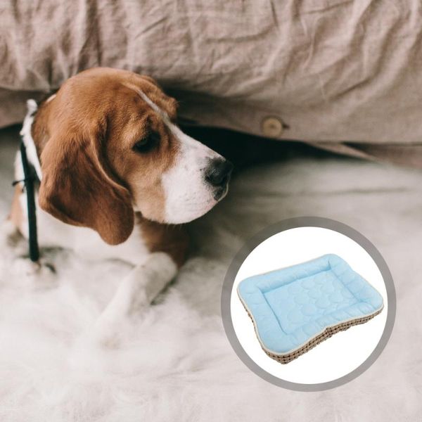 

kennels & pens dog summer bed cat ice silk crate pet puppy sleeping cushion