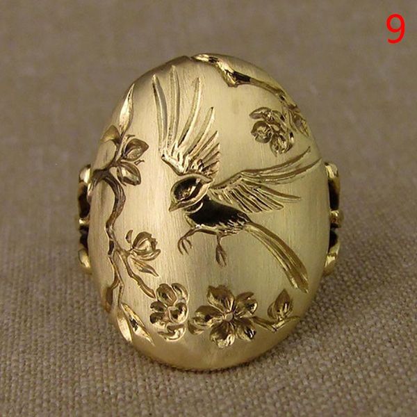 

wedding rings simple gold magpie peony flower women ring party jewelry, Slivery;golden