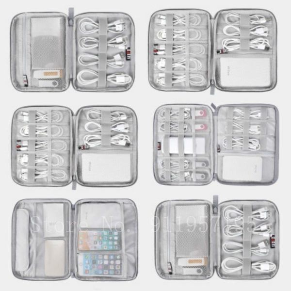 

storage bags travel digital bag usb data cable organizer earphone wire power bank kit case pouch electronics accessories