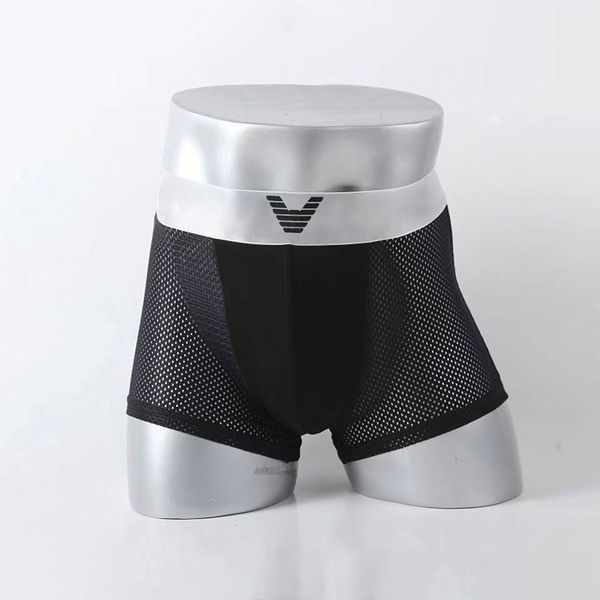 

men's underwear comfortable breathable men boxers underpants priting letter solid color flim fishion multicolor size -xxl, Black;white