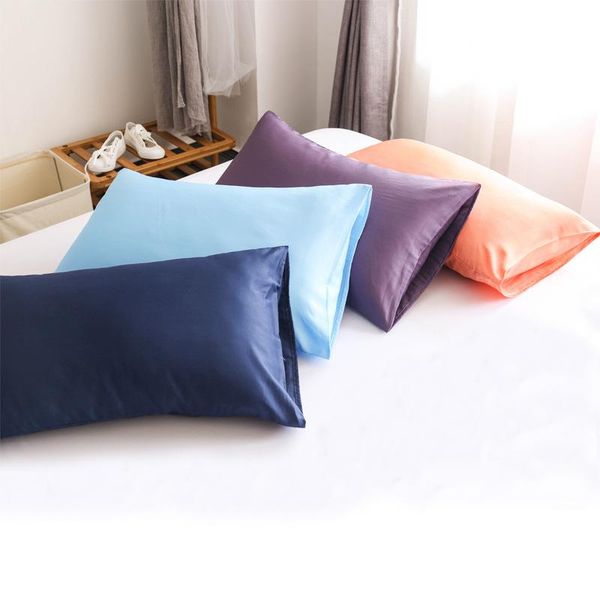 

pillow case home textile pillowcase 2pcs/lot solid envelope bed pillowcover candy color pillowslip 100% cotton bedding