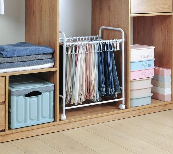 

trouser storage artifact rack in the closet hangers & racks