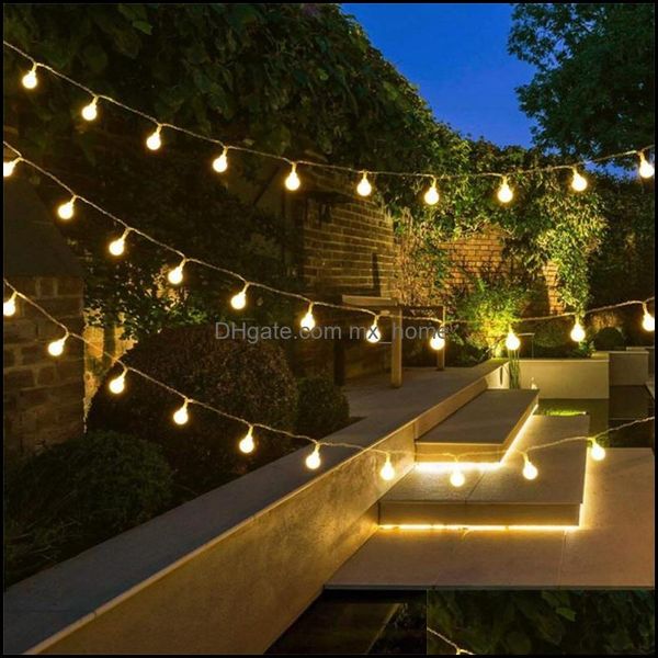 Altre forniture per feste festive Giardino di casa 5M 10M 20M 30M 50M Ghirlanda Led Palla String Light Lampada natalizia Fata Illuminazione decorativa per Bru