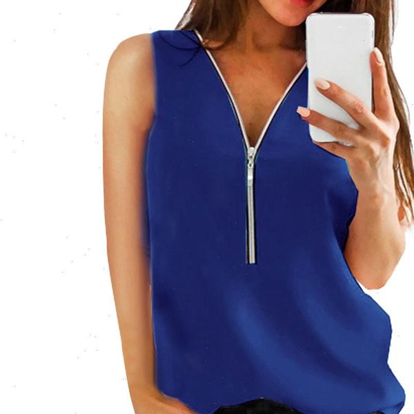 

womens tanks sale fashion woman zipper chic tank v neck vintage ladies shorts harajuku vest streetwear haut sexy, White