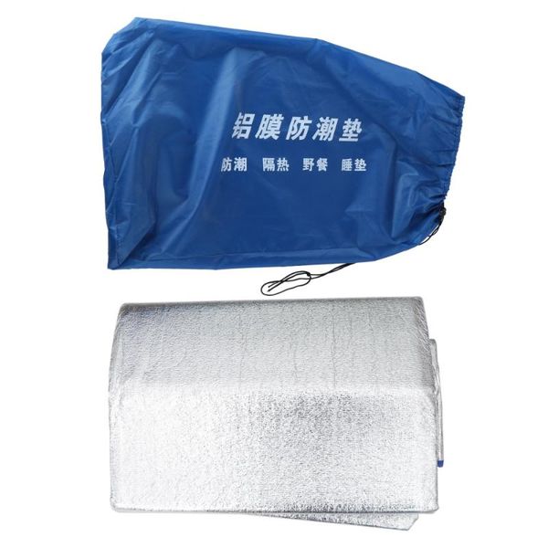 

outdoor pads 1pc 3x3m tent mat dampproof aluminum film sleeping mattress camping hiking blanket picnic cushion (edge for ran