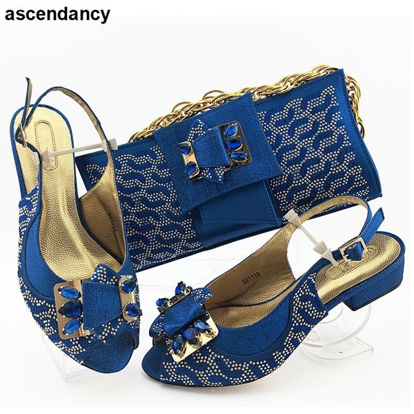 

dress shoes arrival italian with matching bags for royal wedding party luxury woman and bag set decorated rhinestone, Black
