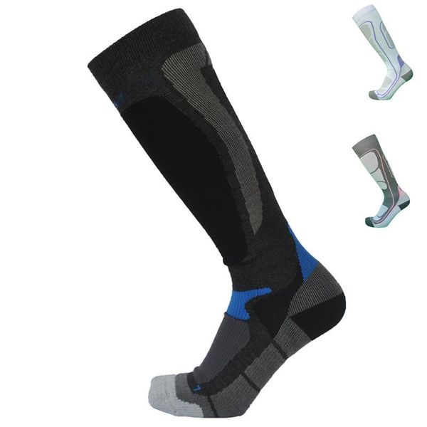

sports socks 1 pair winter outdoor compression wool thick ski 3 colors, Black