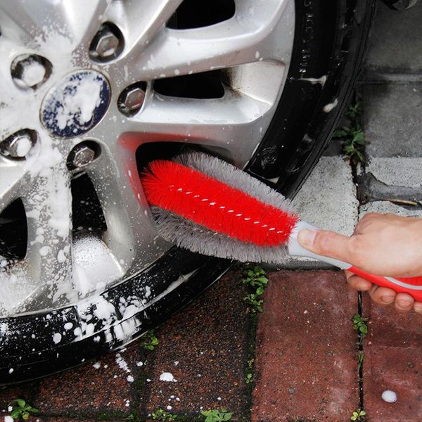 

car sponge double-stranded elastic stranded wire washing wheel brush wash brushes tire rim cleaning tool set