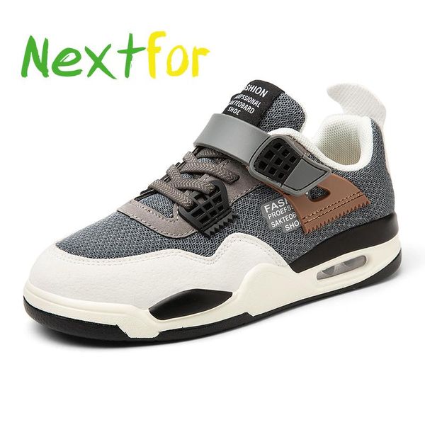 

spring 2021 children running shoes boy blue gray teenager sport for boys kids sneakers fashion shoe athletic & outdoor, Black