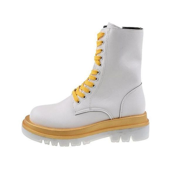

boots rubber sole platform shoes for women 2021 fashion winter bootie zapatos de mujer leather motorcycle ankle femmes bottes, Black